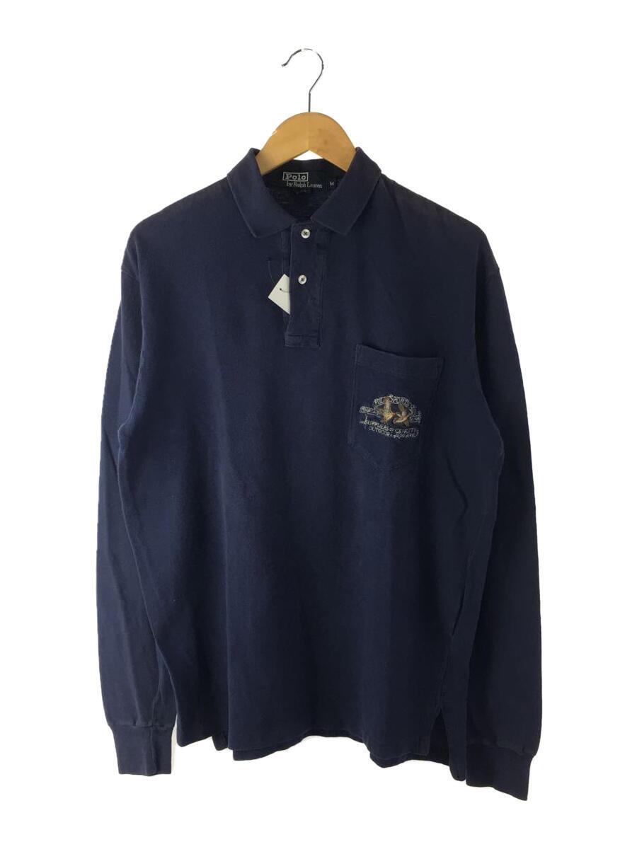 【中古】POLO RALPH LAUREN◆ポロシャツ/M/コットン/NV