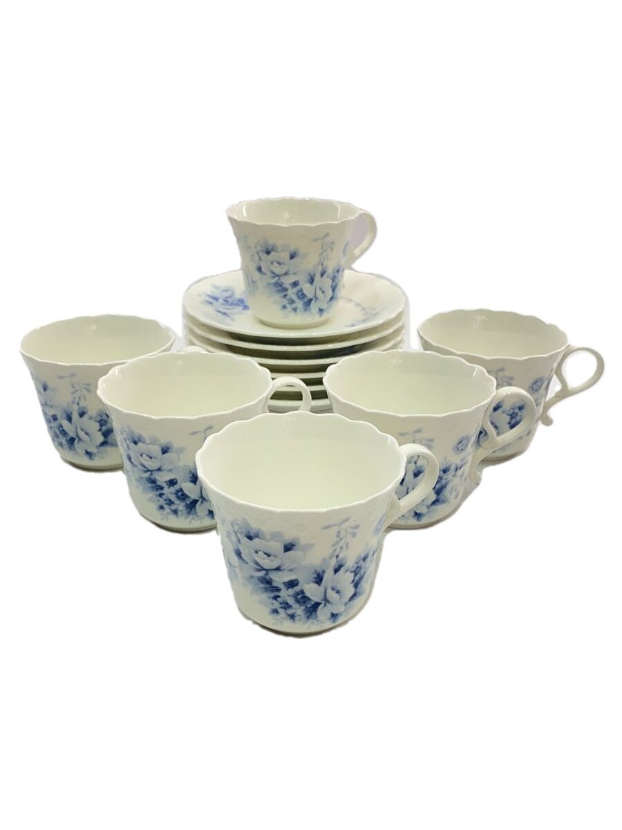 【中古】NARUMI◆カップ&ソーサー/6点セット/WHT【キッチン用品】