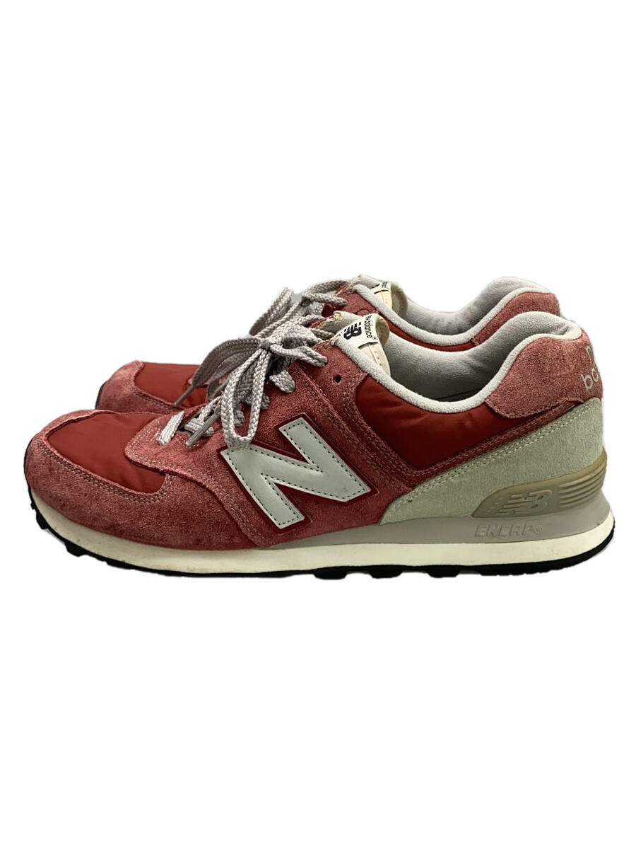 【中古】NEW BALANCE◆ニューバランス/ML574/28cm/RED【シューズ】