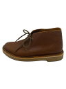【中古】Clarks◆チャッカブーツ/26cm/CML/レザー【シューズ】