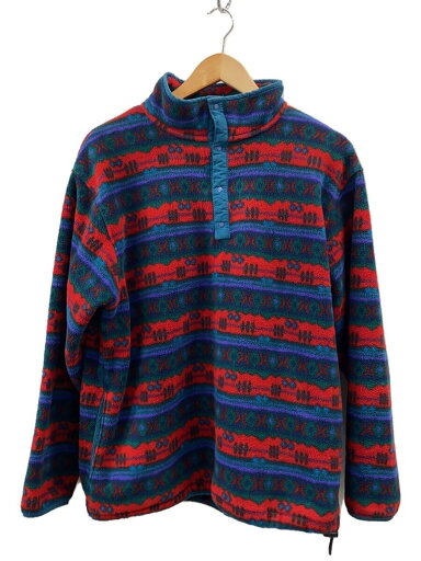 【中古】L.L.Bean◆フリースジャケット/--/コットン/グリーン//総柄/80s【メンズウェア】 【中古】L.L.Bean◆フリースジャケット/--/コットン/グリーン//総柄/80s【メンズウェア】