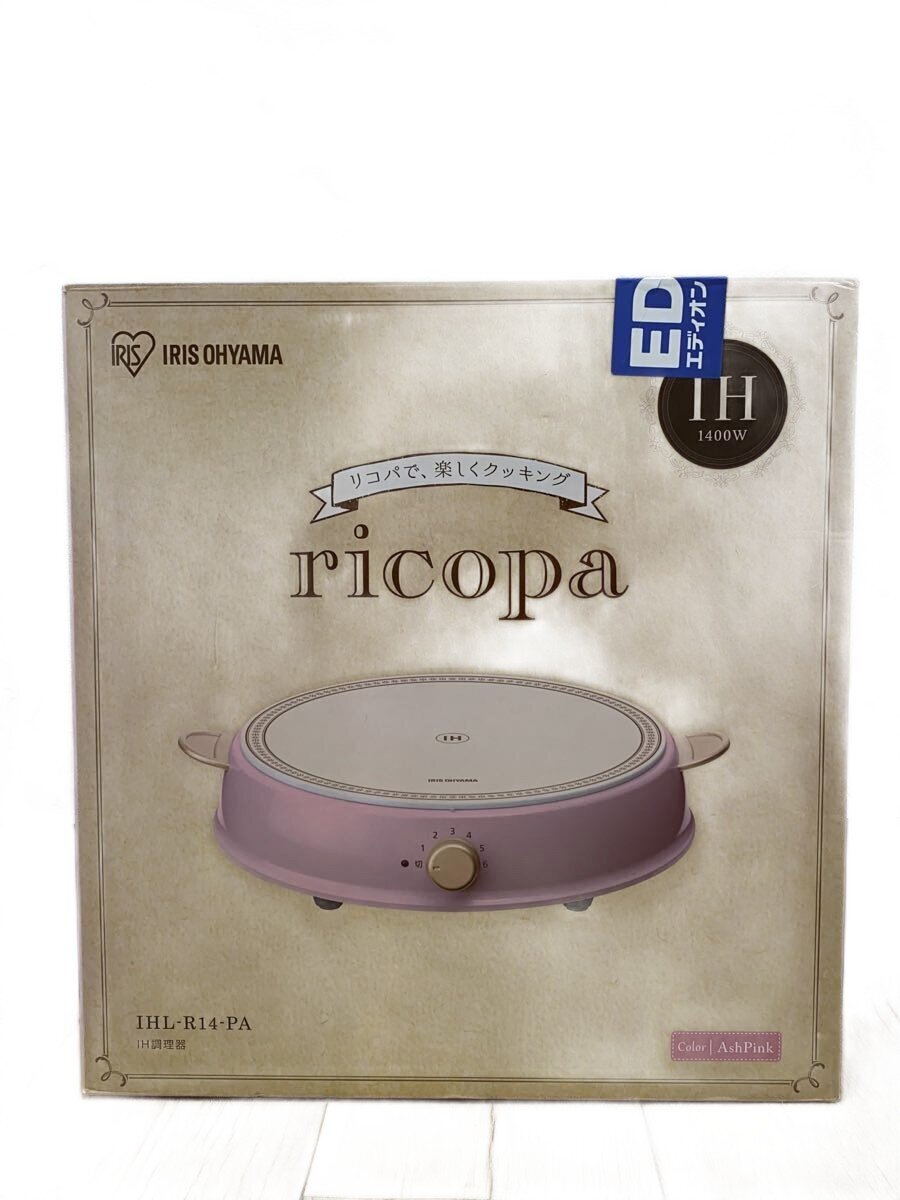 【中古】IRIS OHYAMA◆IH クッキングヒーター ricopa IHL-R14 [アッシュピンク]【家電・ビジュアル・オ..
