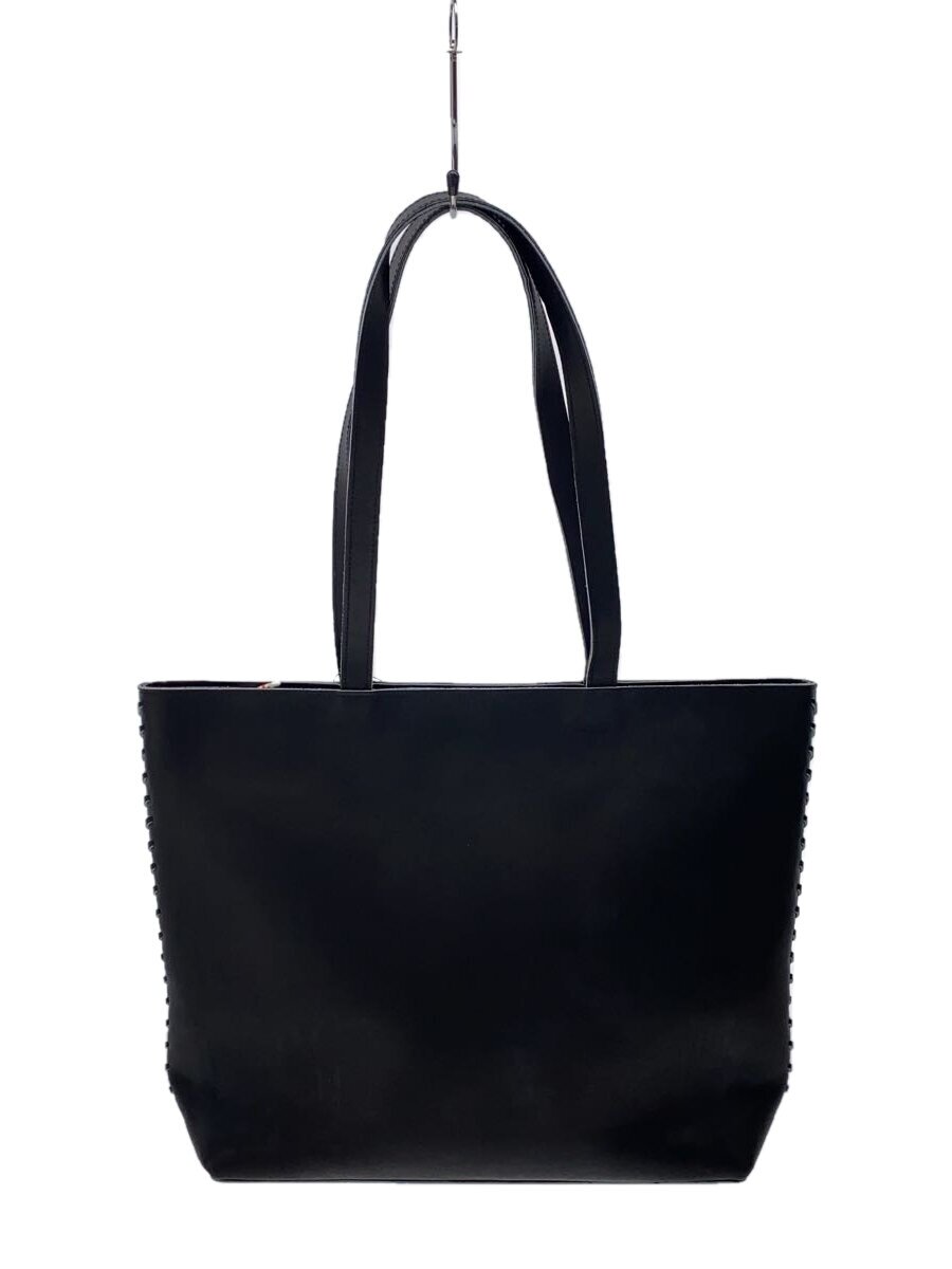 【中古】トートバッグ/レザー/BLK【�