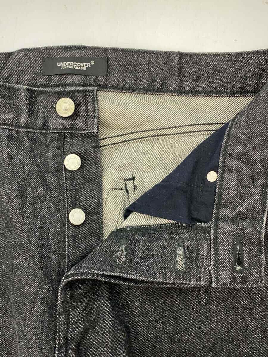 【中古】UNDERCOVER◆ボトム/3/デニム/BLK/UC2B4502【メンズウェア】