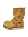 【中古】RED WING◆エンジニアブーツ/US7.5/CML/レザー/9027【シューズ】