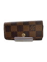 【中古】LOUIS VUITTON◆ルイヴィトン/ミュルティクレ4_ダミエ・エベヌ_BRW/--/BRW/総柄/レディース【服飾雑貨他】(4)