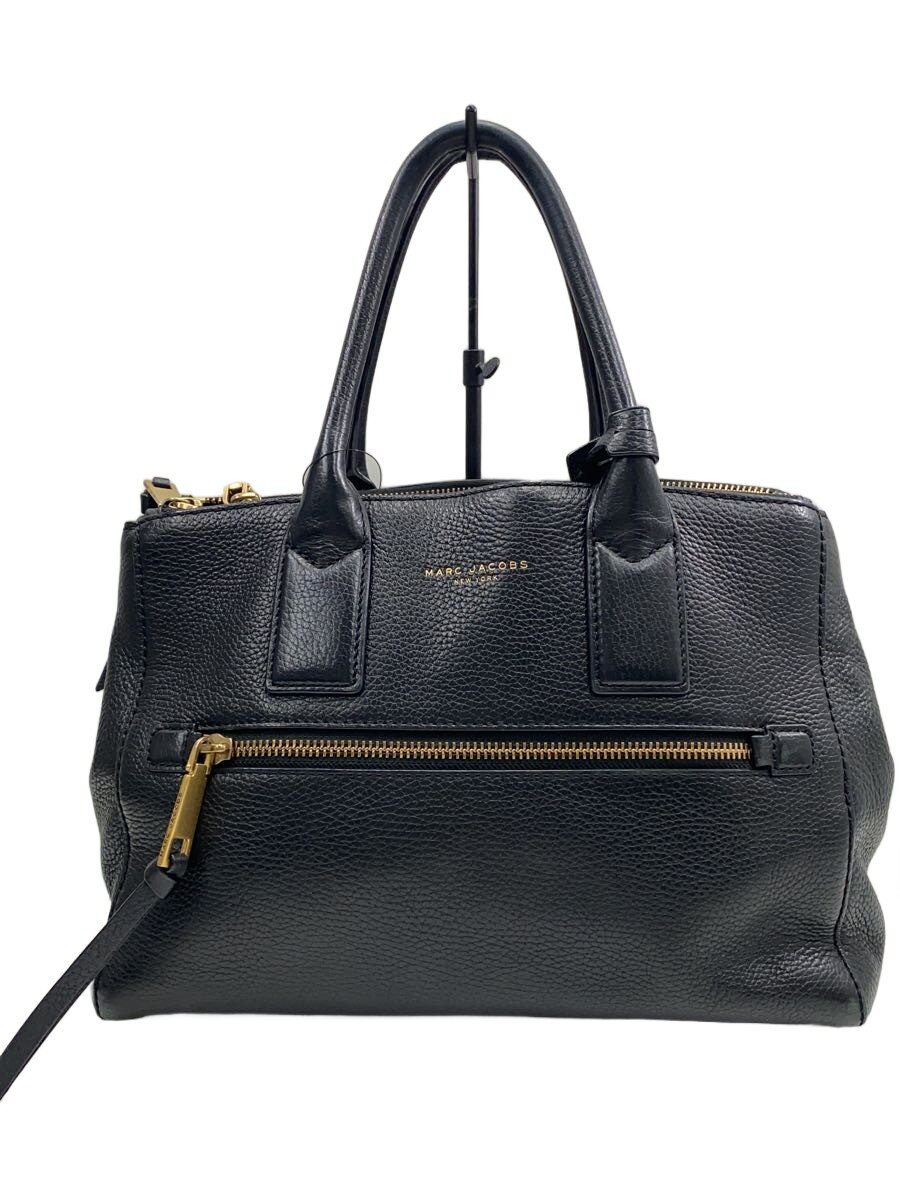 MARC JACOBS - 【中古】MARC JACOBS◆ハンドバッグ/レザー/BLK/2WAY/ショルダー付き/M0008899【バッグ】