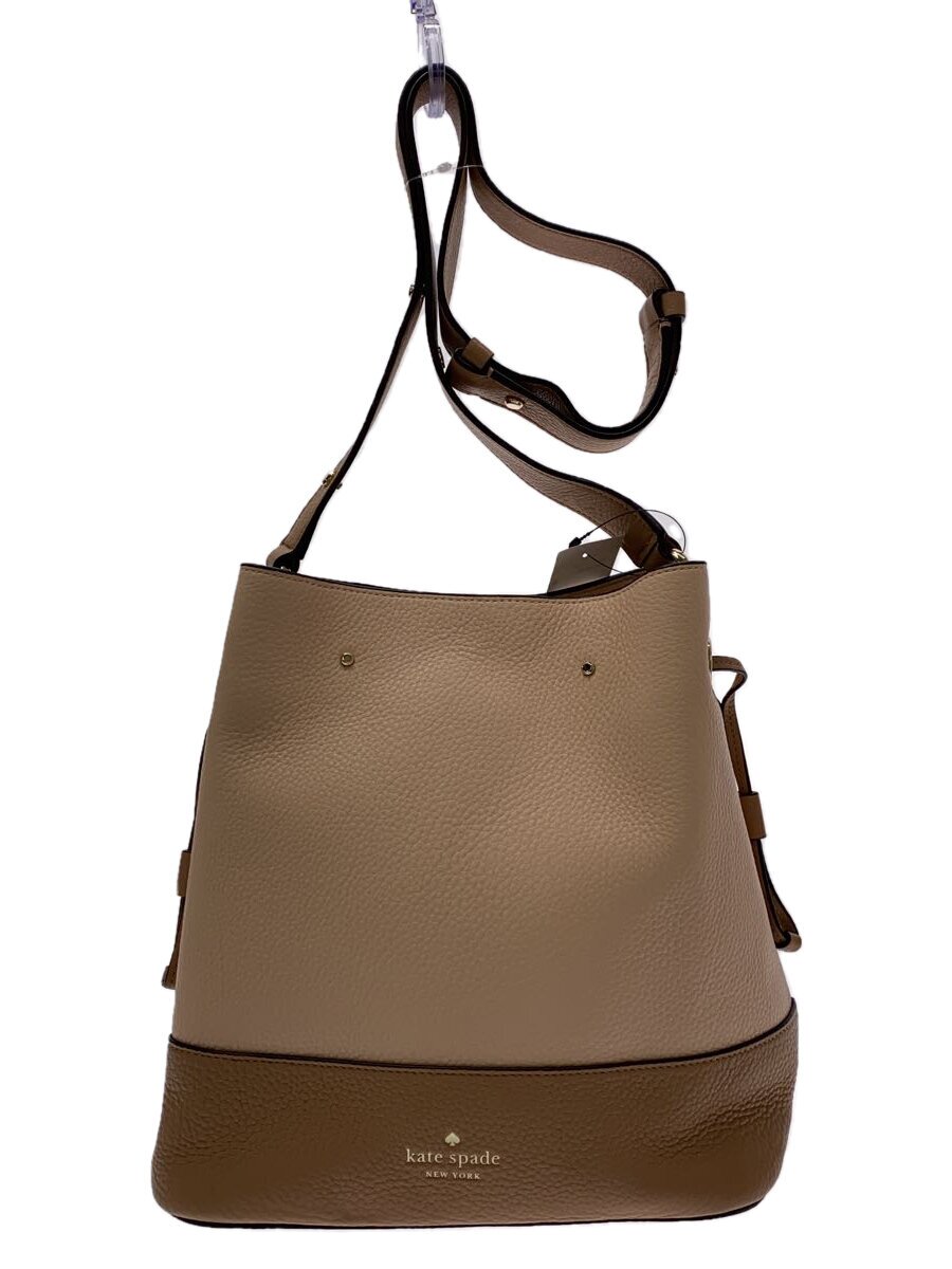 KATE SPADE - 【中古】kate spade new york◆ケイトスペードニューヨーク/マーティスモールバケットバッグ/レザー/PNK/V101【バッグ】