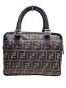 【中古】FENDI◆ハンドバッグ/--/BRW/総柄【バッグ】