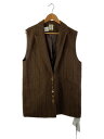【中古】AMERI◆UND MANY MOTIF BUTTON VEST/M/BRW/0224206820510【レディースウェア】(4)