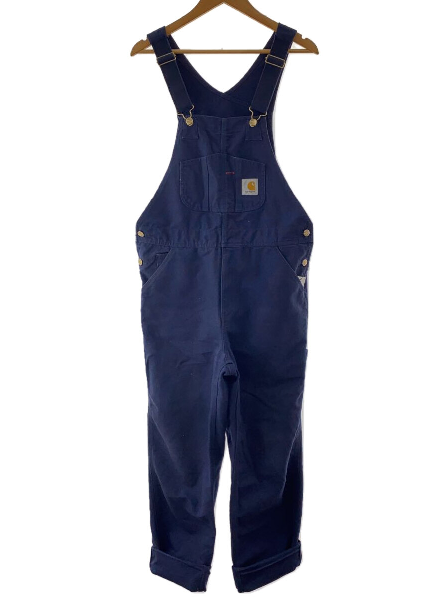【中古】Carhartt◆オーバーオール/30/コットン/ネイビー/無地/i026462.hz.02.32【メンズウェア】