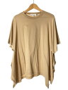 【中古】ENFOLD◆ソフトシルケット天竺 スクエアドレープTシャツ/サイズ:38/ベージュ/300EA380-2110【レディースウェア】