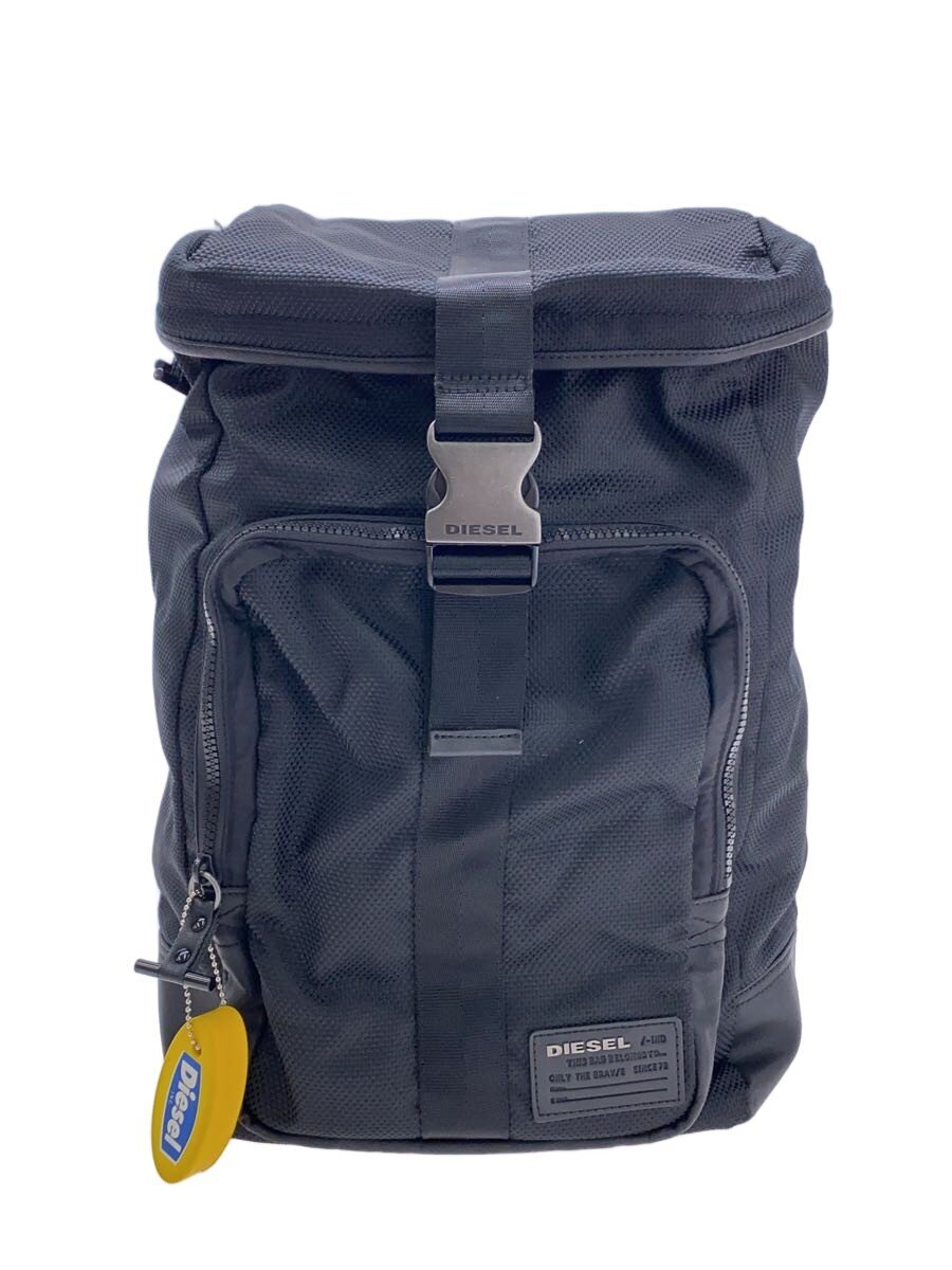 DIESEL - 【中古】DIESEL◆バリスティック/T字スライダー/リュック/ナイロン/BLK【バッグ】