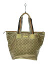 【中古】GUCCI◆トートバッグ_シェリー/PVC/BEG【バッグ】