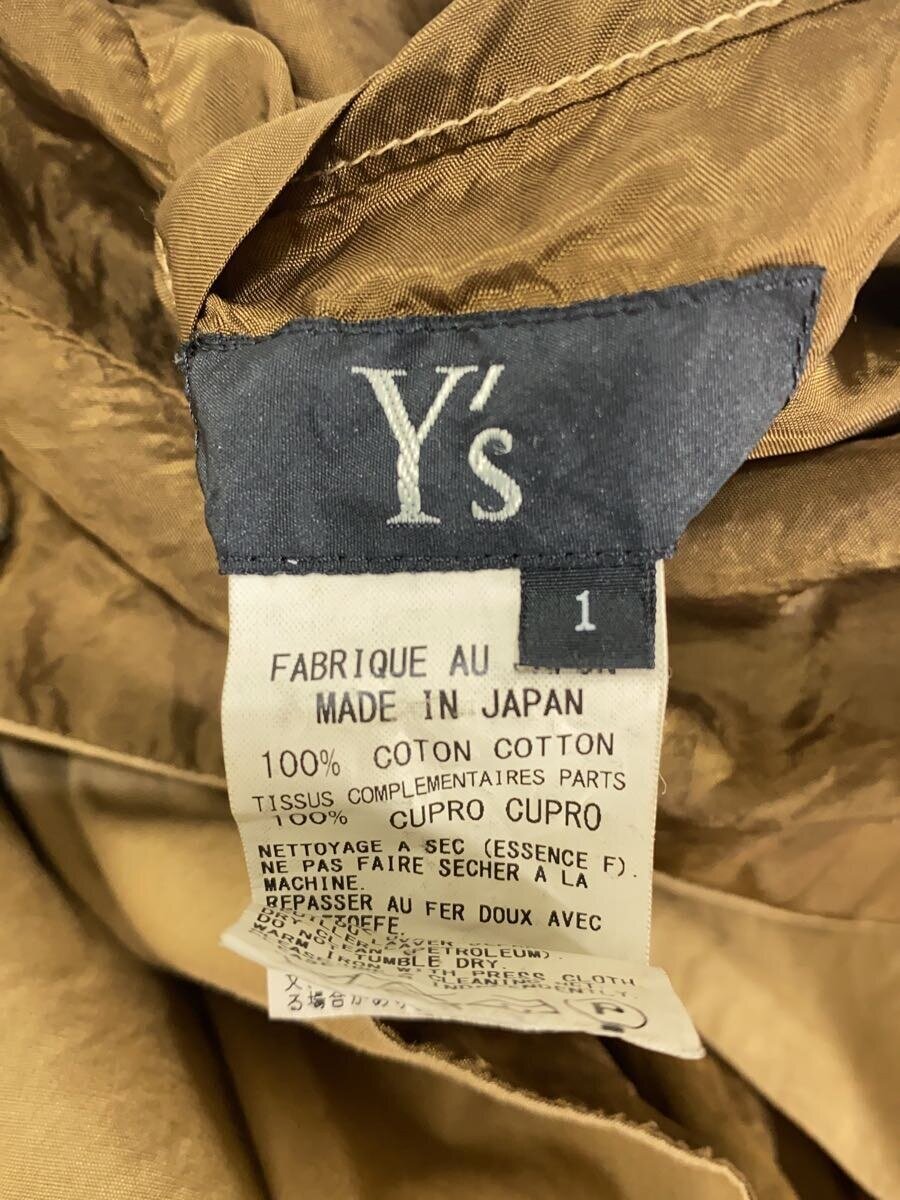 【中古】Y’s◆ジャケット/1/コットン/BRW/無地/YD-Y06-018【レディースウェア】