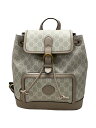 【中古】GUCCI◆インターロッキングG/GGスプリーム/674147/リュック/PVC/WHT//【バッグ】