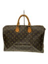 【中古】LOUIS VUITTON◆1)スピーディ40_モノグラム・キャンバス_BRW【バッグ】