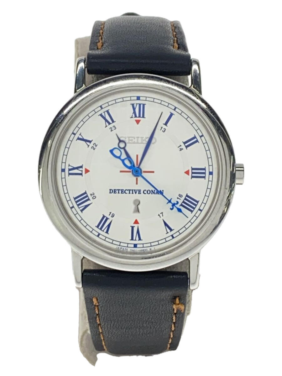 【中古】SEIKO◆腕時計/アナログ/ステンレス/SLV/BLK/7N01-HCT0【服飾雑貨他】