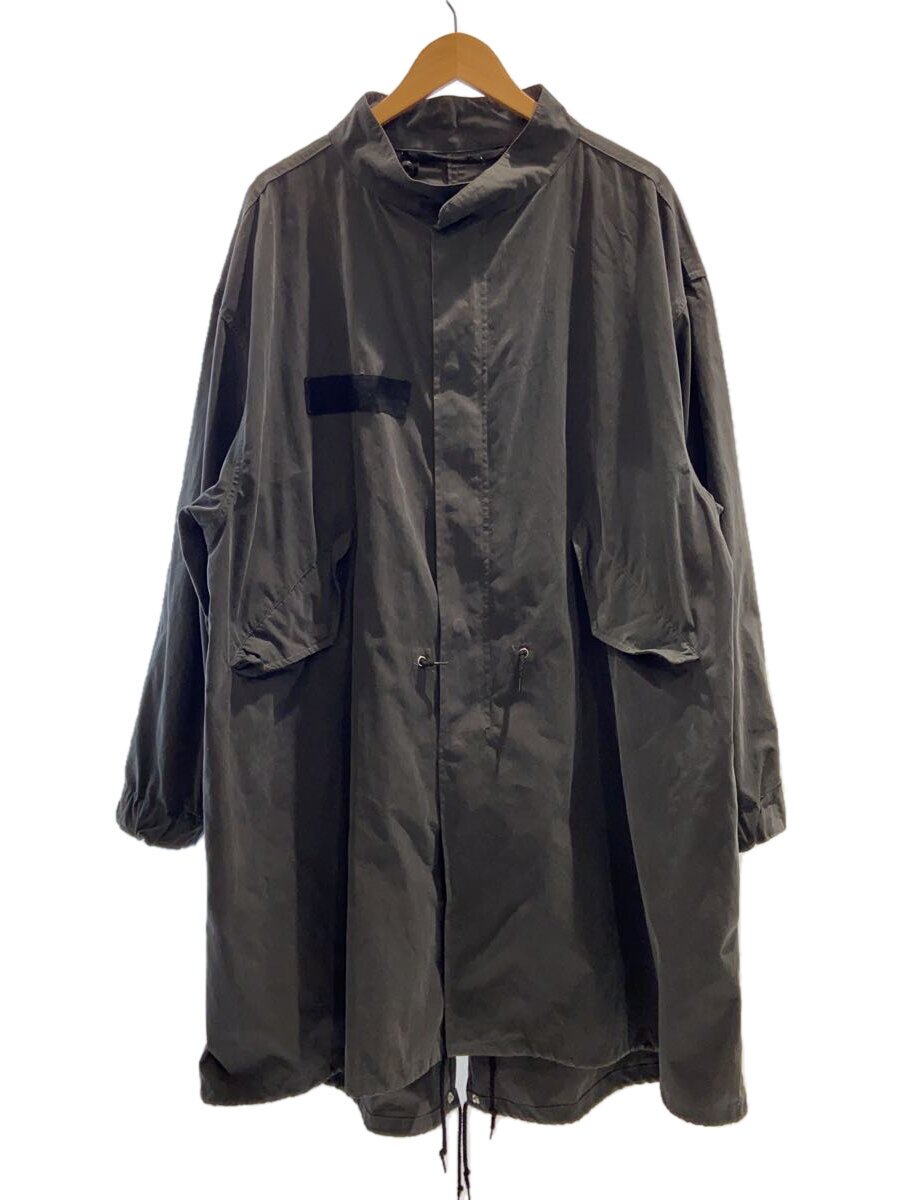 【中古】remer◆loose military coat/モッズコート/L/コットン/GRY/RRACI0821006【メンズウェア】