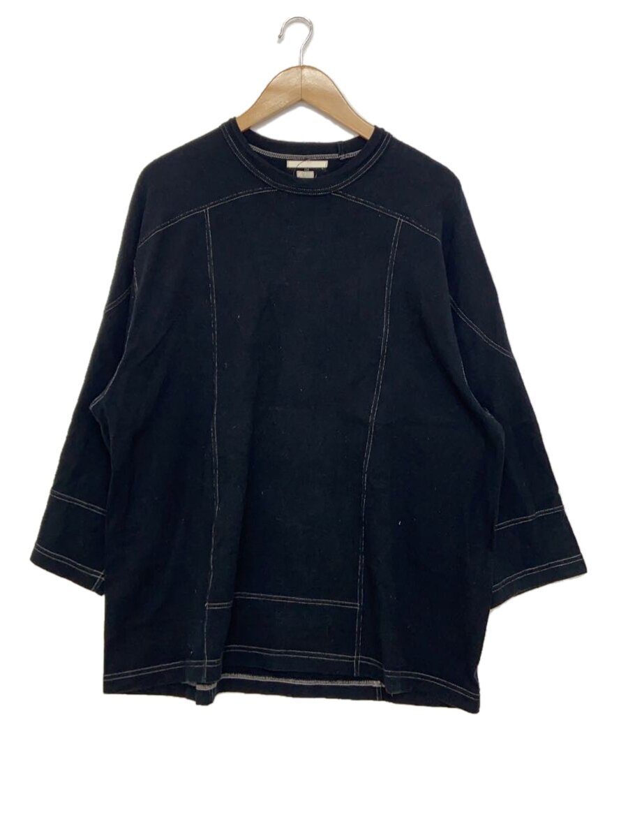 【中古】BLURHMS◆23AW/Co/Silk Nep Hockey/長袖Tシャツ/2/コットン/ネイビー/bhs23f028//【メンズウェア】