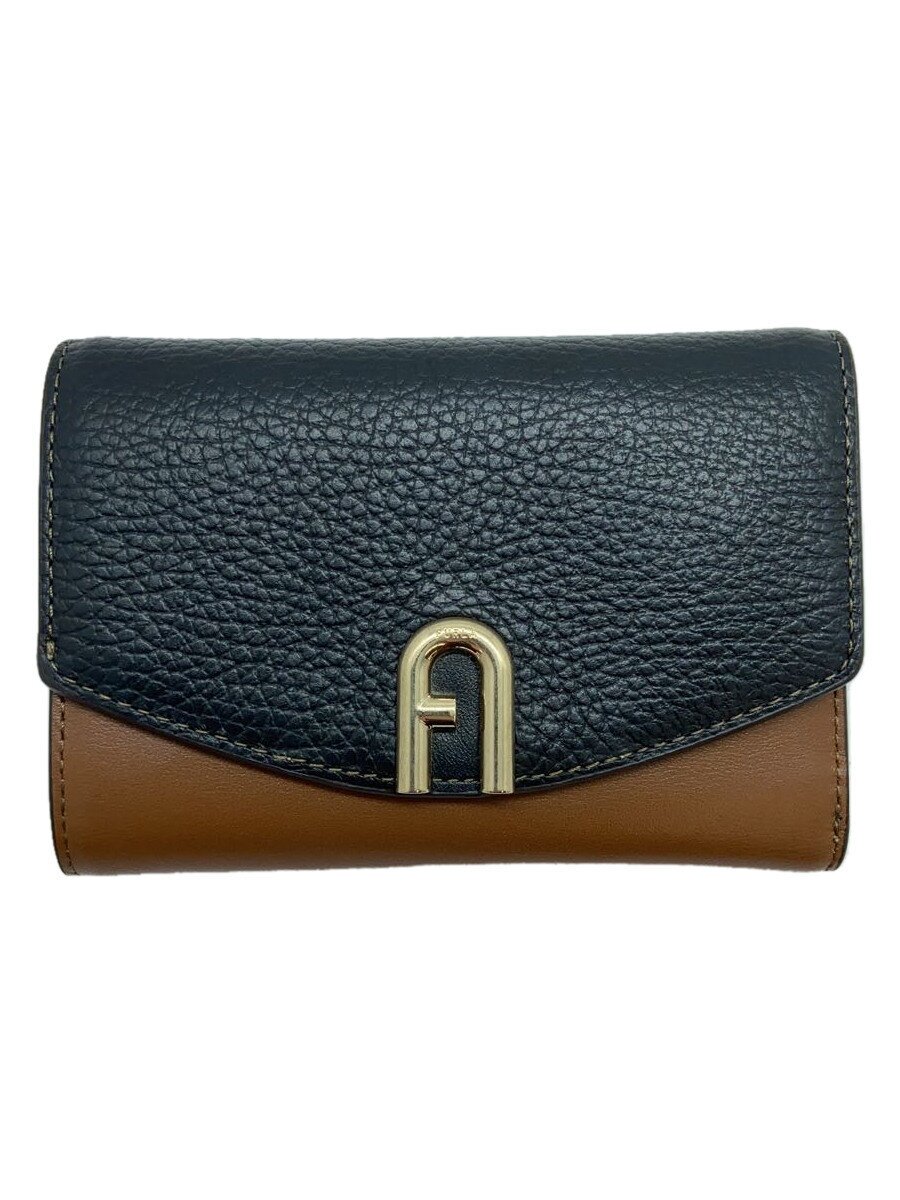 【中古】FURLA◆3つ折り財布/レザー/�