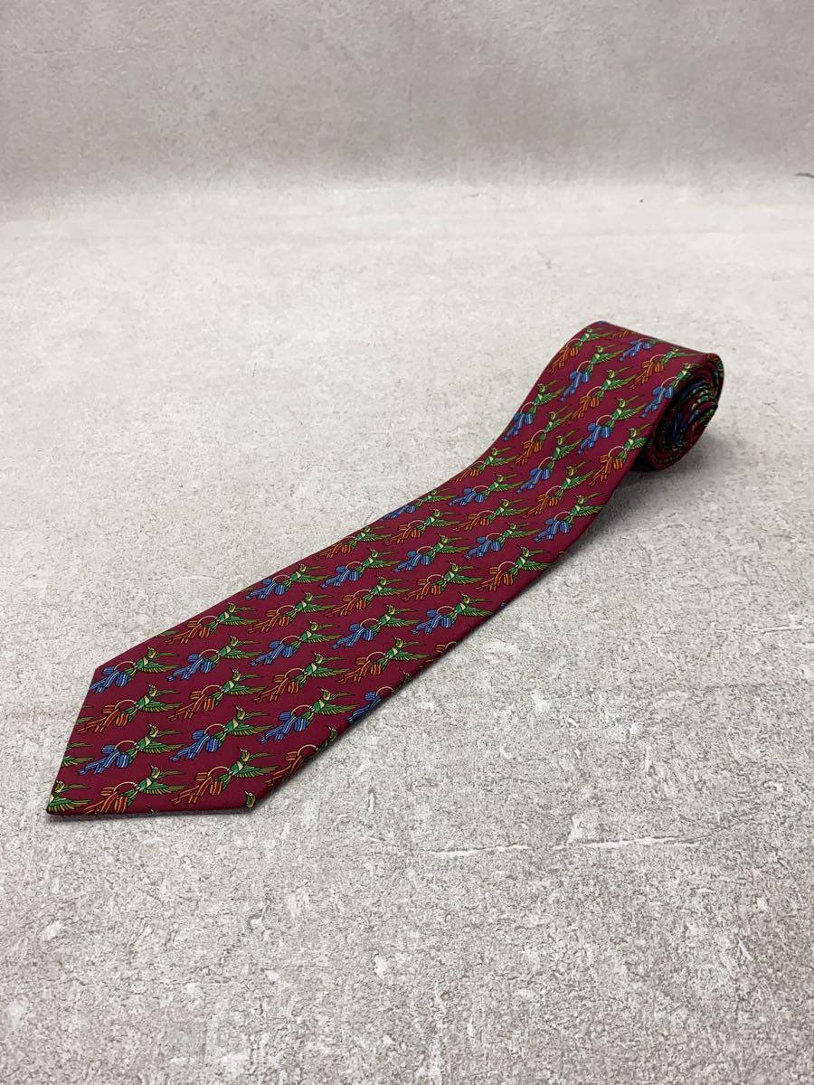 【中古】Salvatore Ferragamo◆ネクタイ/シルク/BRD/総柄/メンズ【服飾雑貨他】
