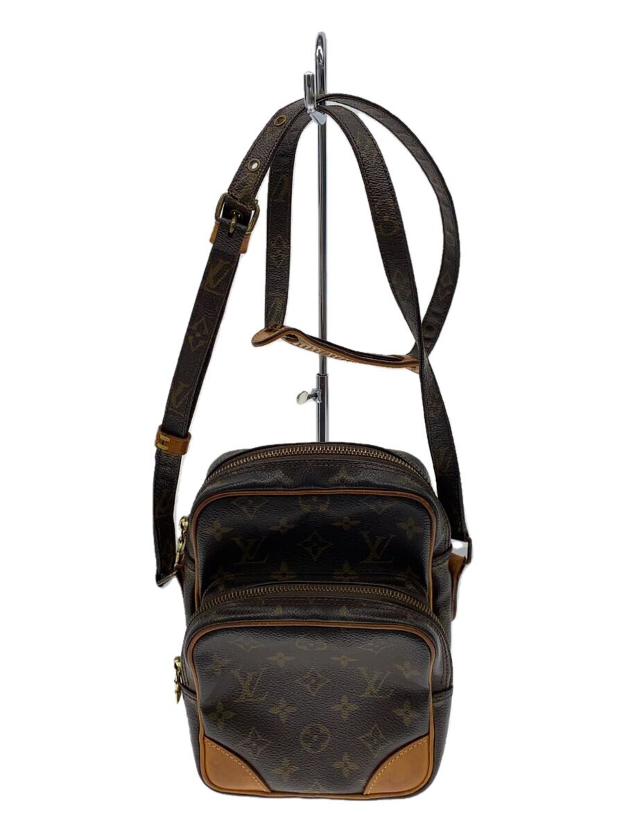 LOUIS VUITTON - 【中古】LOUIS VUITTON◆アマゾン_モノグラム・キャンバス_BRW/ショルダーバッグ/PVC/ブラウン/茶【バッグ】