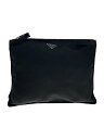 【中古】PRADA◆ポーチ/ナイロン/ブラック/無地【バッグ】(4)