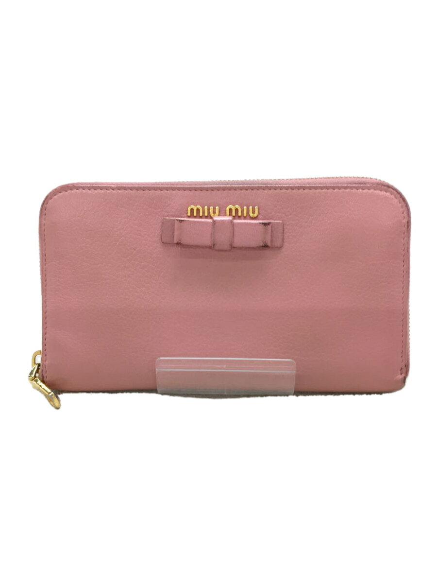 【中古】MIU MIU◆ラウンドファスナ