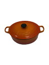 【中古】LE CREUSET◆鍋/サイズ:24cm/ORN【キッチン用品】