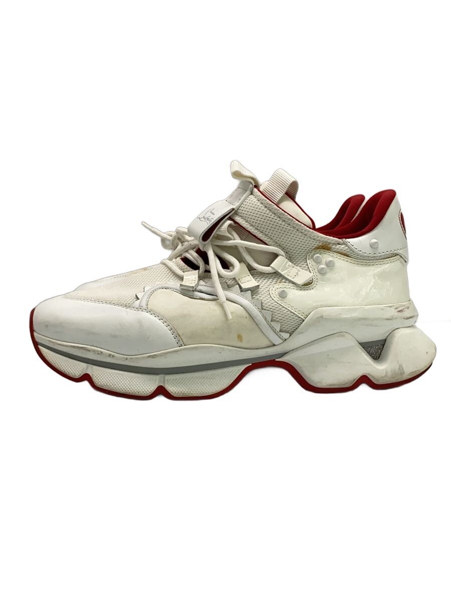 【中古】Christian Louboutin◆ハイカットスニーカー/43.5/WHT【シューズ】