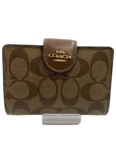 【中古】COACH◆2つ折り財布/レザー/CML/レディース【服飾雑貨他】 【中古】COACH◆2つ折り財布/レザー/CML/レディース【服飾雑貨他】