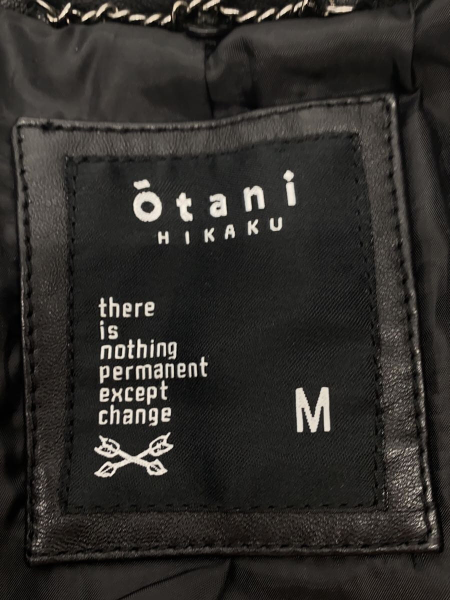 【中古】otani HIKARU◆レザージャケット・ブルゾン/M/羊革/BLK/OT-103M【メンズウェア】