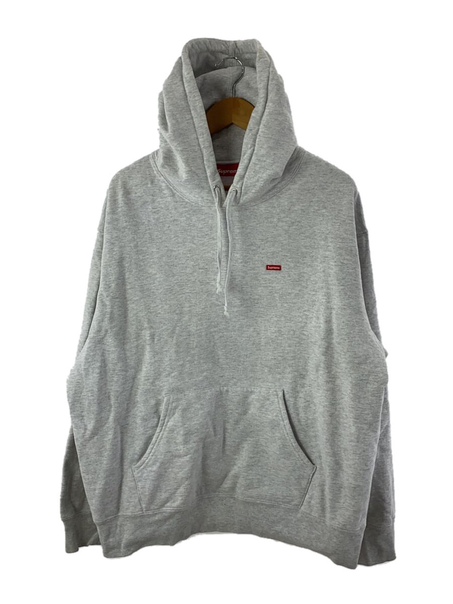 【中古】Supreme◆パーカー/L/コットン/GRY/SMALL BOX HOODED SWEATSHIRT【メンズウェア】
