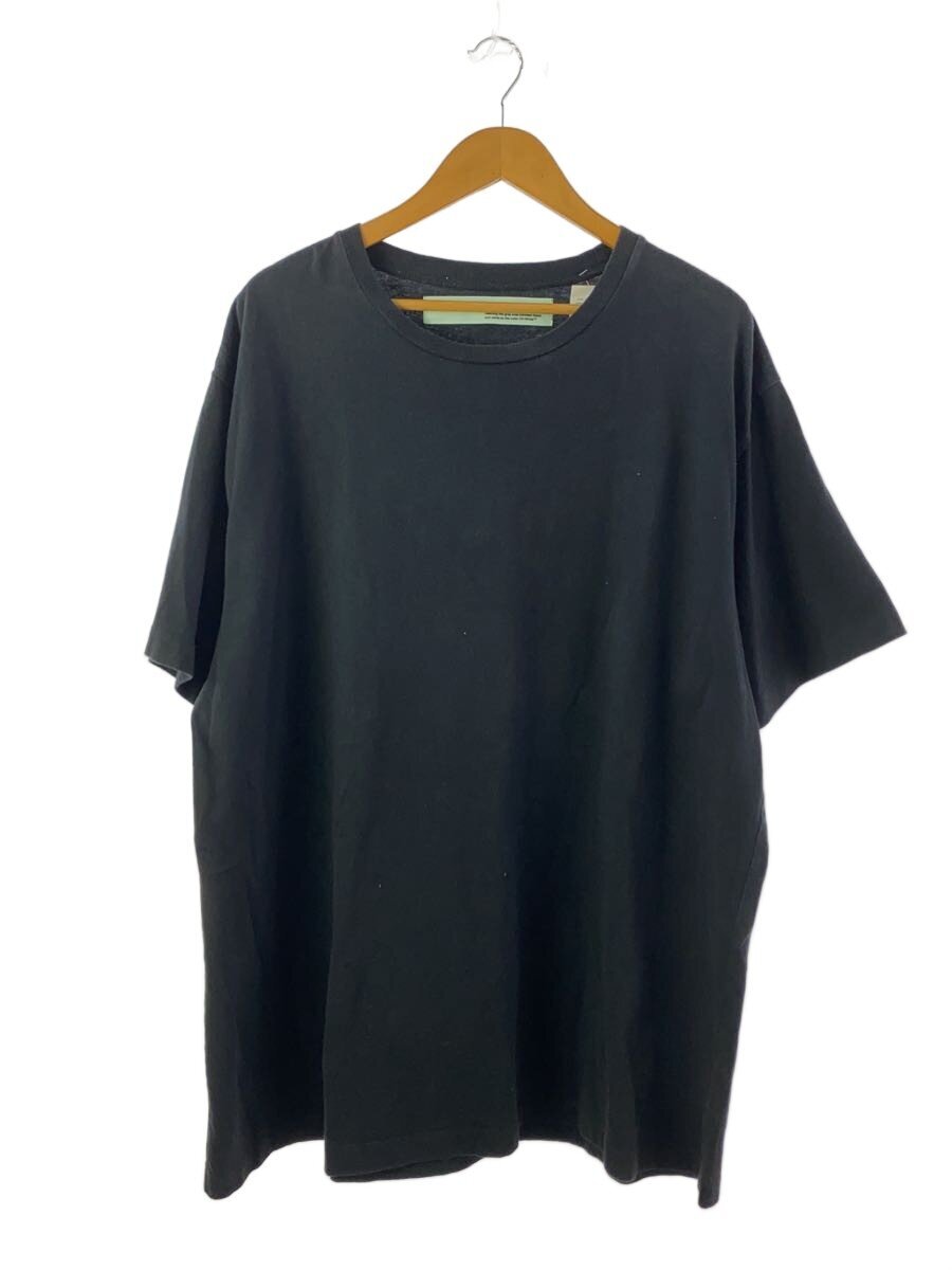 OFF-WHITE◆Tシャツ/L/コットン/BLK/プリント/3D Diagonal T-Shirt/OMAA038E18185024