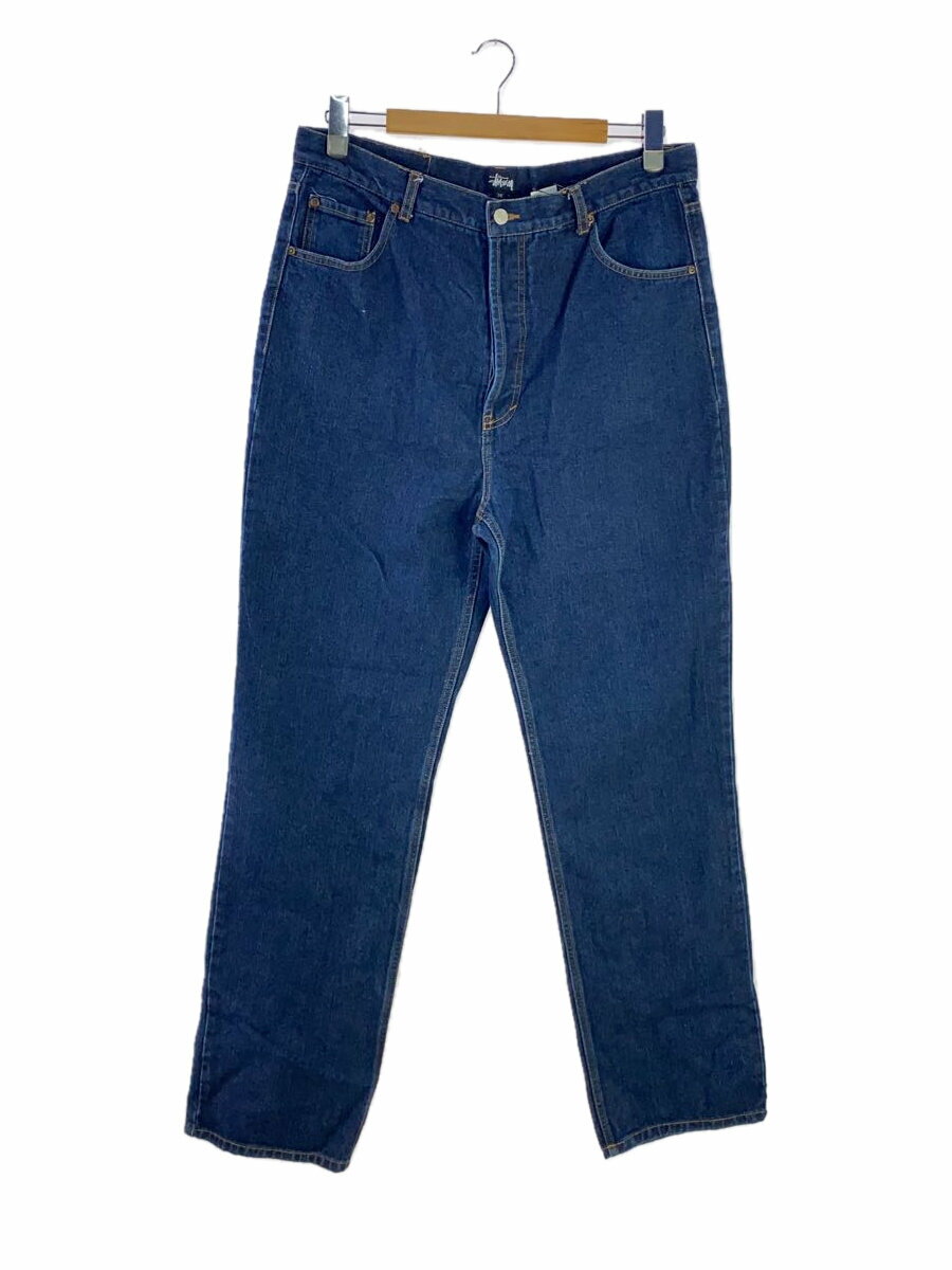 【中古】STUSSY◆90s/USA製/紺タグ/テーパードデニムパンツ/size:W36/濃紺【メンズウェア】