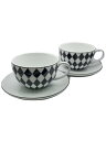 【中古】PRADA◆カップ&ソーサー/4点セット/WHT//【キッチン用品】