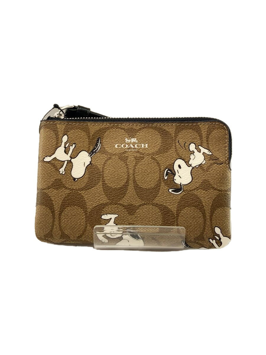 【中古】COACH◆×PEANUTS/スヌーピー/ポーチ/PVC/CML/総柄【バッグ】