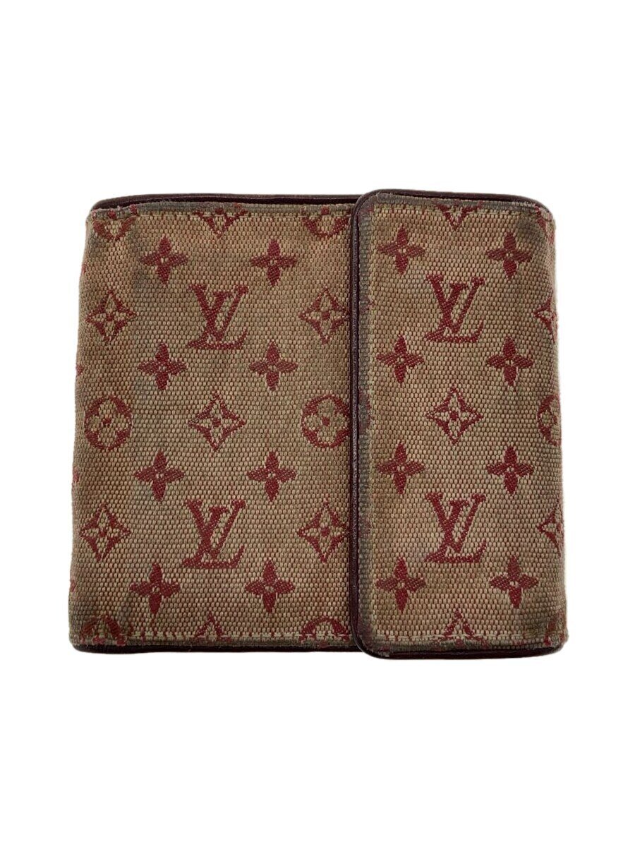 Rakuten - 【中古】LOUIS VUITTON◆ポルト・ビエ・カルト・クレディ・モネ_モノグラム・ミニ_PNK/キャンバス/PNK/レディース【服飾雑貨他】