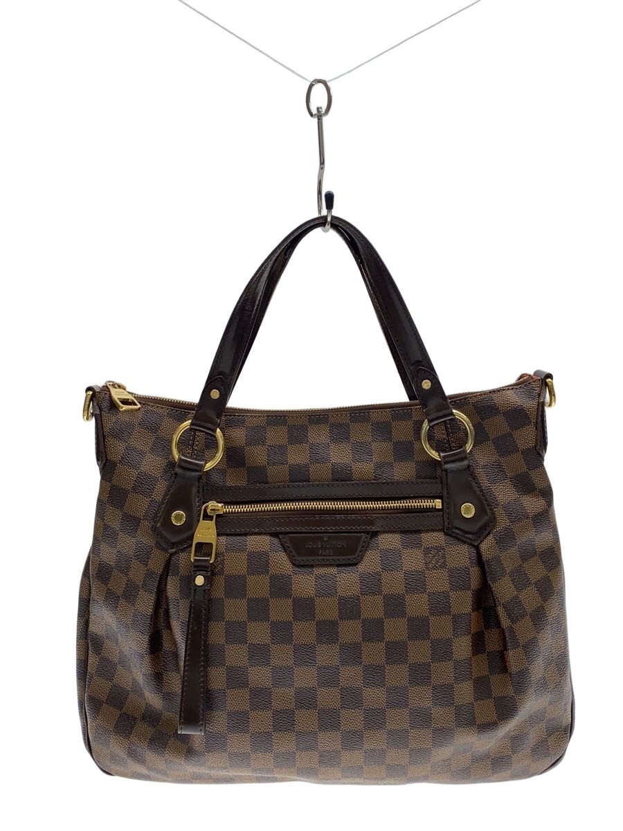 【中古】LOUIS VUITTON◆イーヴォラMM_ダミエ・エベヌ/PVC/BRW【バッグ】