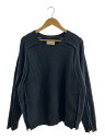 【中古】YOKE◆BROKEN CREWNECK SWEATE/ニット・セーター(厚手)/2/ウール/GRN/YK22AW0420S【メンズウェア】
