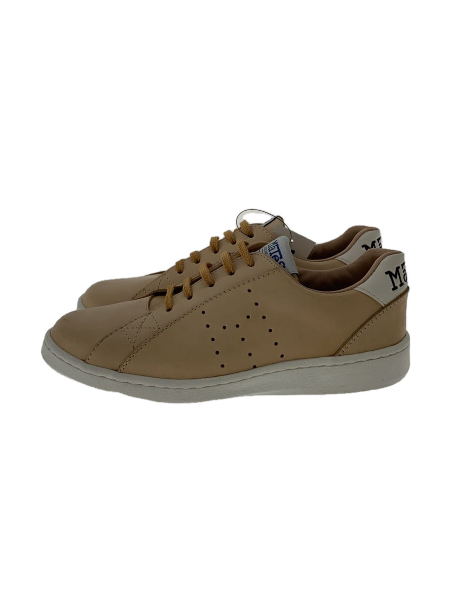 【中古】nanamica◆MaTes/ローカットスニーカー/39/BEG/レザー【シューズ】