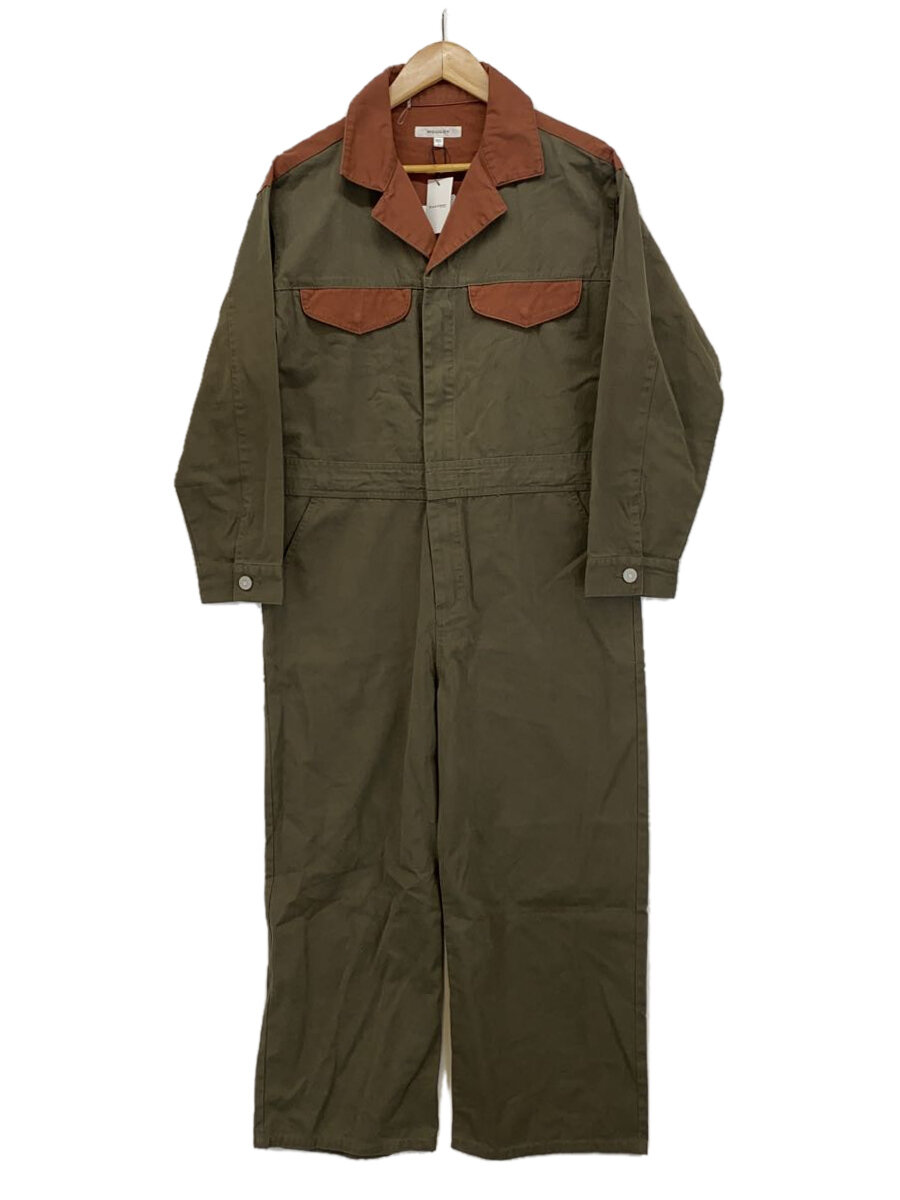 【中古】MOUSSY◆オールインワン/1/コットン/KHK/010EAB30-6210【メンズウェア】
