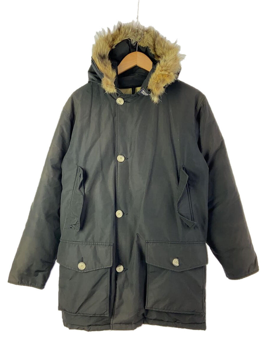 【中古】Woolrich◆ダウンジャケット/--/コットン/ブラック/8243IT/ARCTIC PARKA/USA製【メンズウェア】