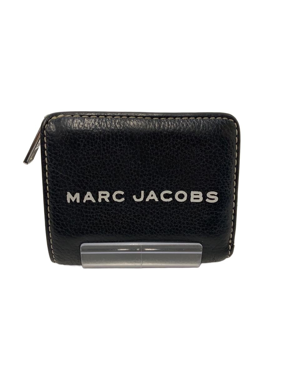 【中古】MARC JACOBS◆2つ折り財布/レザー/BLK/メンズ【服飾雑貨他】