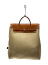 【中古】HERMES◆エールバッグ/アド/リュック/トートバッグ/--/IVO//【バッグ】