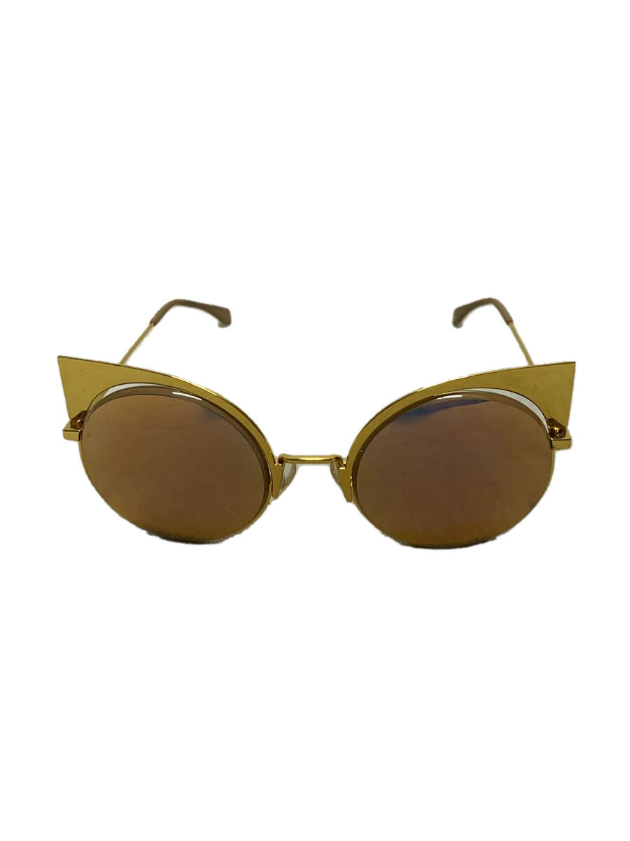 FENDI - 【中古】FENDI◆サングラス/--/GLD/レディース/001OJ【服飾雑貨他】