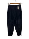 【中古】PLEATS PLEASE ISSEY MIYAKE◆パンツ/ボトム/2/ポリエステル/BLK/無地/PP55-JF402//【レディースウェア】
