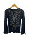 【中古】Jean Paul Gaultier◆ニット・セーター(薄手)/40/レーヨン/BLK/無地【レディースウェア】(4)