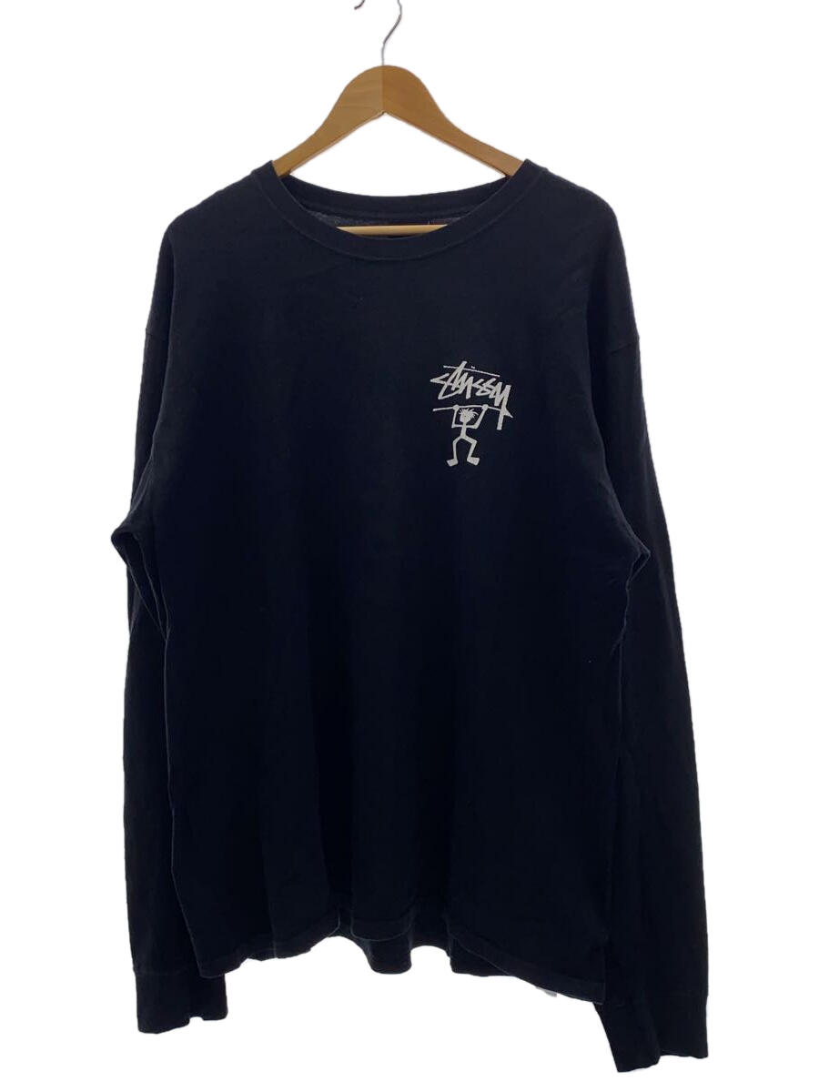 【中古】STUSSY◆長袖Tシャツ/XL/コッ